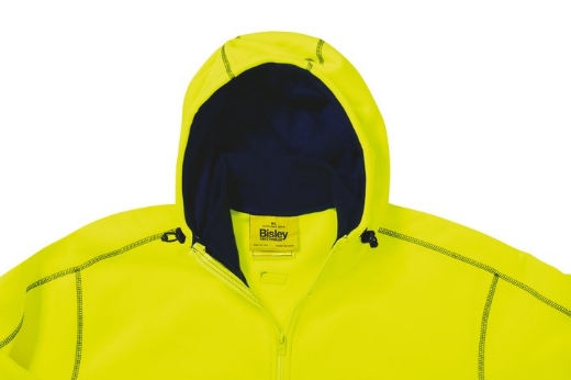 Picture of Bisley, Hi Vis Zip Front Fleece Hoodie